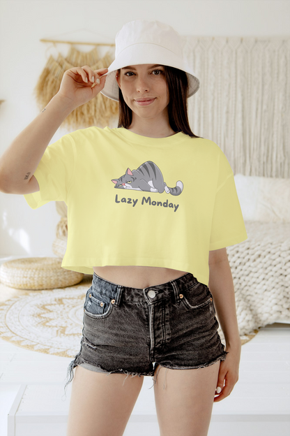 UnderStyle Crop Top: LAZY MONDAY