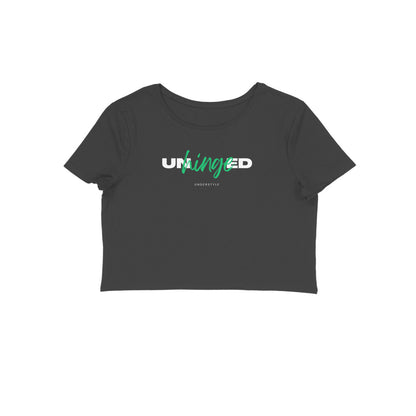 UnderStyle Crop Top: UNHINGED (Dark Colours)