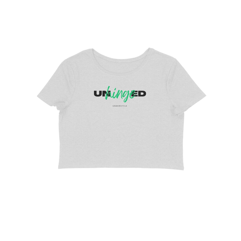 UnderStyle Crop Top: UNHINGED (Light Colours)